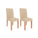 Conjunto de Mesa Quadrada com Tampo de MDF Cinamomo Sophia e 4 Cadeiras Maia Suede Gengibre