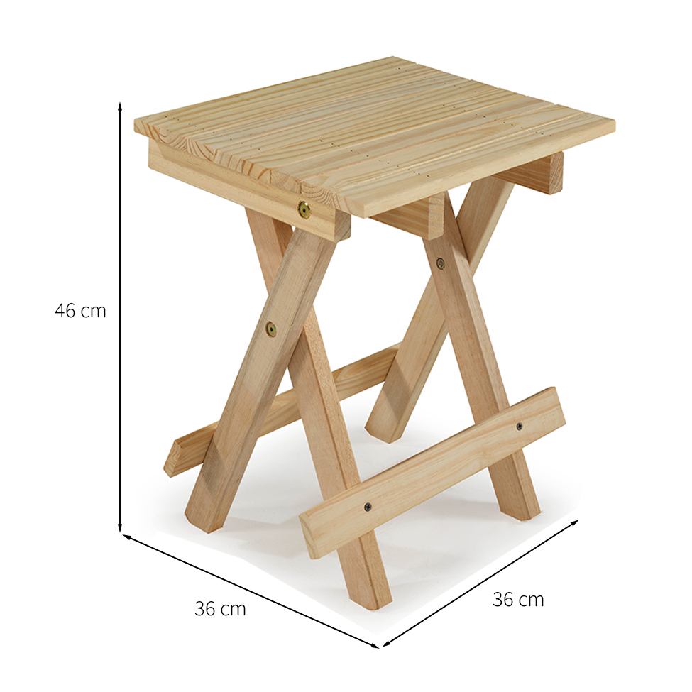 Conjunto de Mesa Quadrada e 2 Bancos Forest Bege