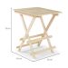 Conjunto de Mesa Quadrada e 4 Bancos Forest Bege