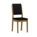 Conjunto de Mesa Redonda com Tampo de MDF Isabela e 4 Cadeiras Carol Veludo Preto e Ypê