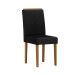 Conjunto de Mesa Redonda com Tampo de Vidro Off White Isabela e 4 Cadeiras Amanda Veludo Preto e Ypê