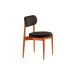 Conjunto de Mesa Redonda com Tampo em Madeira Miami e 4 Cadeiras Miami Soft Linho Preto e Cinamomo