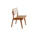 Conjunto de Mesa Retangular com Tampo Laminado Alana e 6 Cadeiras Lea Premium Linho Âmbar e Imbuia