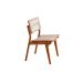 Conjunto de Mesa Retangular com Tampo Laminado Alana e 6 Cadeiras Lea Premium Linho Off White e Imbuia