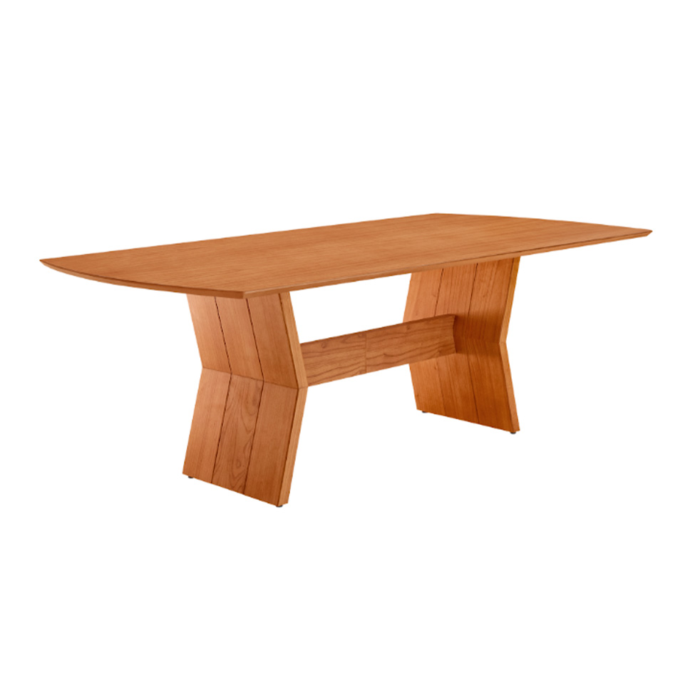 Conjunto de Mesa Retangular com Tampo Laminado Alana e 6 Cadeiras Lea Premium Linho Off White e Imbuia
