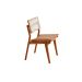 Conjunto de Mesa Retangular com Tampo Laminado Alana e 6 Cadeiras Lea Premium Linho Palha e Imbuia