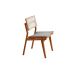 Conjunto de Mesa Retangular com Tampo Laminado Alana e 6 Cadeiras Lea Premium Linho Quartzo e Imbuia