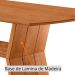 Conjunto de Mesa Retangular com Tampo Laminado Alana e 6 Cadeiras Lea Premium Linho Turim e Imbuia