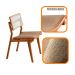 Conjunto de Mesa Retangular com Tampo Laminado Alana e 6 Cadeiras Lea Premium Linho Turim e Imbuia