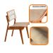 Conjunto de Mesa Retangular com Tampo Laminado Alana e 6 Cadeiras Lea Premium Tecido Sintético Milano e Imbuia