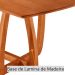 Conjunto de Mesa Retangular com Tampo Laminado Bellagio e 6 Cadeiras Itália Premium Linho Atacama e Cinamomo