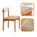 Conjunto de Mesa Retangular com Tampo Laminado Bellagio e 6 Cadeiras Itália Premium Linho Off White e Cinamomo