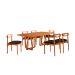 Conjunto de Mesa Retangular com Tampo Laminado Bellagio e 6 Cadeiras Itália Premium Linho Preto e Cinamomo