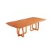 Conjunto de Mesa Retangular com Tampo Laminado Bellagio e 6 Cadeiras Itália Premium Linho Preto e Cinamomo