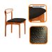 Conjunto de Mesa Retangular com Tampo Laminado Bellagio e 6 Cadeiras Itália Premium Linho Preto e Cinamomo