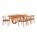 Conjunto de Mesa Retangular com Tampo Laminado Bellagio e 6 Cadeiras Itália Premium Linho Quartzo e Cinamomo