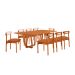 Conjunto de Mesa Retangular com Tampo Laminado Bellagio e 6 Cadeiras Itália Premium Tecido Sintético Caramelo e Cinamomo