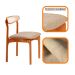 Conjunto de Mesa Retangular com Tampo Laminado Bellagio e 6 Cadeiras Itália Premium Tecido Sintético Milano e Cinamomo