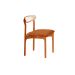 Conjunto de Mesa Retangular com Tampo Laminado Bellagio e 6 Cadeiras Itália Premium Tecido Sintético Puce e Cinamomo