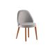 Conjunto de Mesa Retangular com Tampo Laminado Valência e 6 Cadeiras Floripa Linho Quartzo e Cinamomo