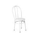 Conjunto de Mesa Retangular com Tampo MDP Amadeirado e 4 Cadeiras Roberta Revestimento Sintético Branco
