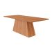 Conjunto de Mesa Retangular com Tampo de MDF Cinamomo Helena e 8 Cadeiras Fernanda Linho Bege e Madeira