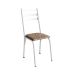 Conjunto de Mesa Retangular com Tampo de MDP Amadeirado e 6 Cadeiras Adriana III Revestimento Sintético Bege e Branco