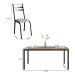 Conjunto de Mesa Retangular com Tampo de MDP Amadeirado e 6 Cadeiras Adriana III Revestimento Sintético Cedro e Preto