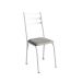 Conjunto de Mesa Retangular com Tampo de MDP Amadeirado e 6 Cadeiras Adriana III Revestimento Sintético Cinza Claro e Branco