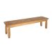 Conjunto de Mesa Retangular com Tampo de Madeira e 2 Bancos Corona Mel