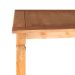 Conjunto de Mesa Retangular com Tampo de Madeira e 2 Bancos Corona Mel