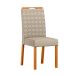 Conjunto de Mesa Retangular com Tampo de Vidro Off White Anitta e 4 Cadeiras Mariah Poliéster Nude e Ypê