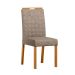 Conjunto de Mesa Retangular com Tampo de Vidro Off White Anitta e 6 Cadeiras Mariah Poliéster Marrom e Ypê