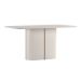 Conjunto de Mesa Retangular com Tampo de Vidro Off White Serena e 8 Cadeiras Cecília Poliéster Cinza e Ypê