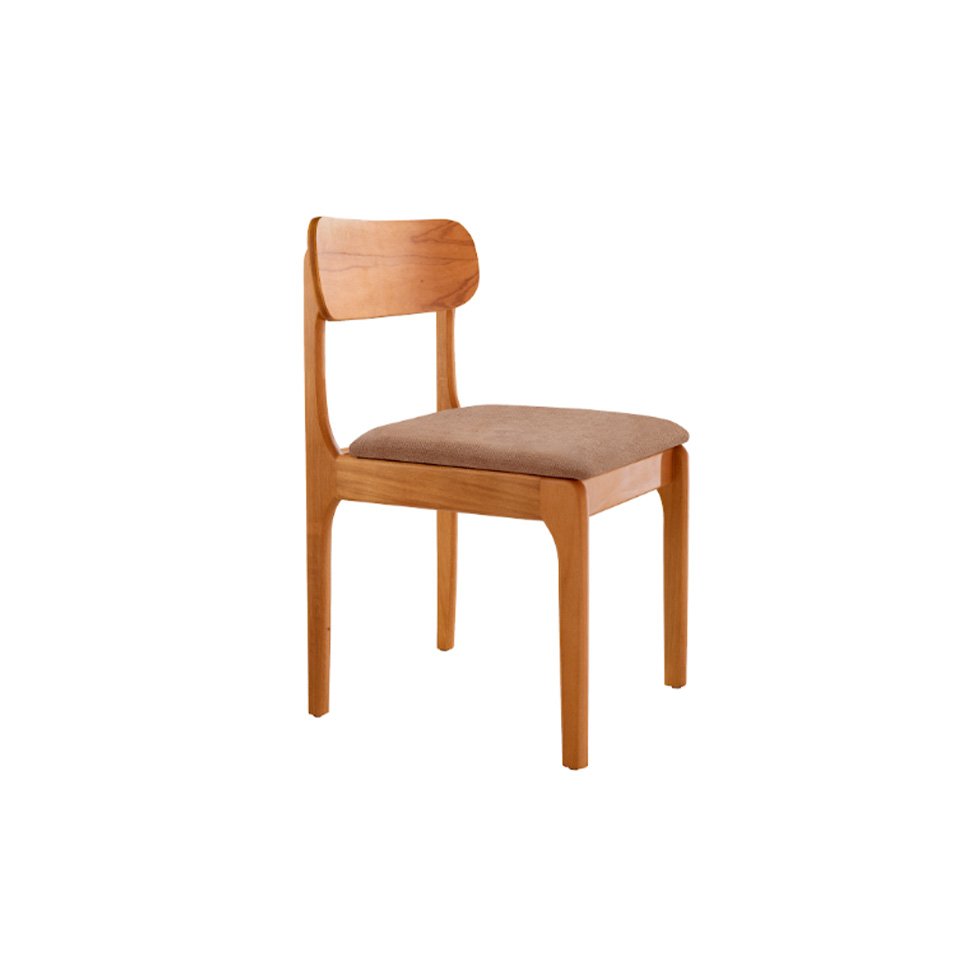 Conjunto de Mesa Retangular com Tampo de Vidro Off White e 6 Cadeiras Cecília Linho Atacama e Cinamomo