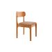 Conjunto de Mesa Retangular com Tampo de Vidro Off White e 6 Cadeiras Cecília Linho Palha e Cinamomo
