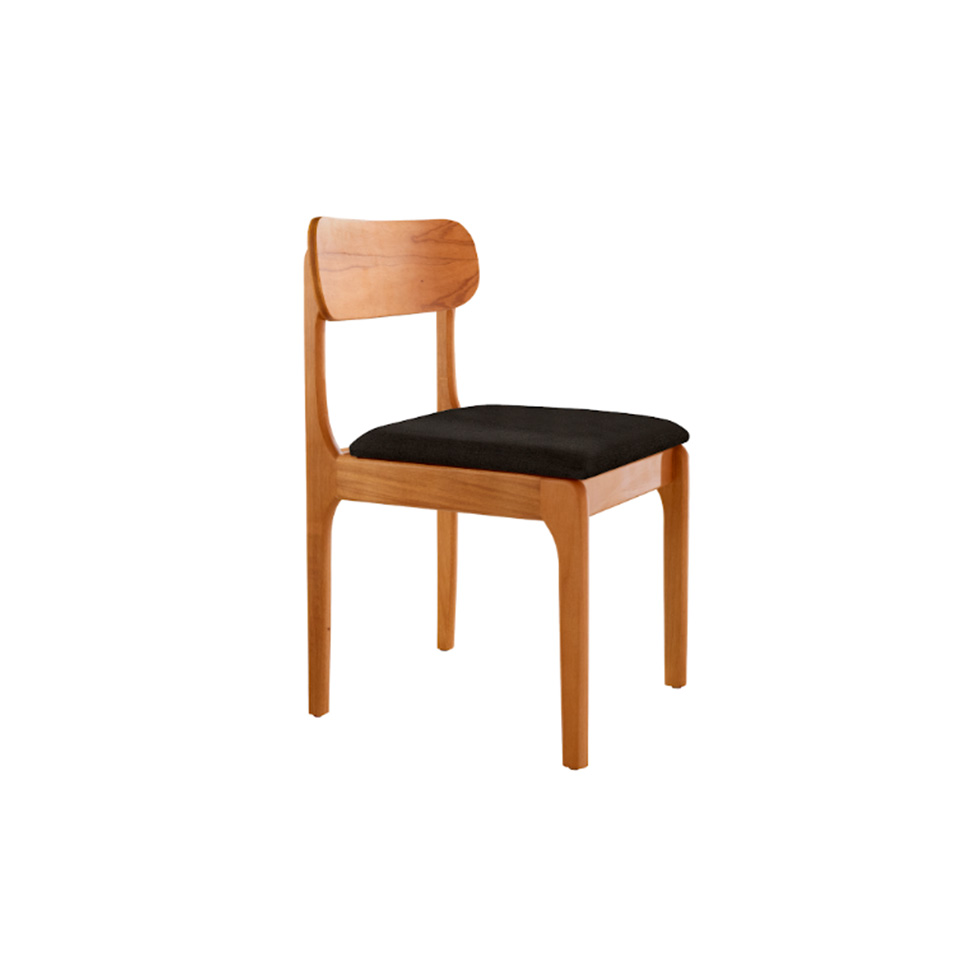 Conjunto de Mesa Retangular com Tampo de Vidro Off White e 6 Cadeiras Cecília Linho Preto e Cinamomo