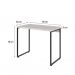 Conjunto de Mesa Studio Bege com Cadeira de Escritório Secretária Giratória Fitz Branca