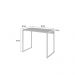 Conjunto de Mesa Studio Branca com Cadeira de Escritório Secretária Giratória Clean Preta