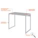 Conjunto de Mesa Studio Branca com Cadeira de Escritório Secretária Giratória Clean Preta