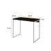 Conjunto de Mesa Studio Carvalho Dark e Branca com Cadeira de Escritório Secretária Giratória Fitz Bege