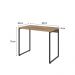 Conjunto de Mesa Studio Carvalho com Cadeira de Escritório Secretária Giratória Clean Preta