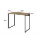 Conjunto de Mesa Studio Carvalho com Cadeira de Escritório Secretária Giratória Fitz Marrom