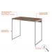 Conjunto de Mesa Studio Carvalho e Branca com Cadeira de Escritório Secretária Giratória Fitz Branca