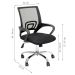 Conjunto de Mesa Studio Kuadra Carvalho com Cadeira de Escritório Secretária Giratória New Java Preta
