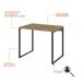 Conjunto de Mesa Studio Kuadra Carvalho com Cadeira de Escritório Secretária Giratória New Java Preta