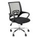Conjunto de Mesa Studio Kuadra Carvalho com Cadeira de Escritório Secretária Giratória New Java Preta