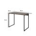 Conjunto de Mesa Studio Marrom Escuro com Cadeira de Escritório Secretária Giratória Clean Preta