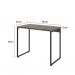 Conjunto de Mesa Studio Marrom Escuro com Cadeira de Escritório Secretária Giratória Fitz Marrom