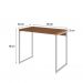 Conjunto de Mesa Studio Mel com Cadeira de Escritório Diretor Giratória Antonella Branca
